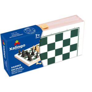 Jogo de Xadrez Cx.madeira-Pecas.plasticas - Imagem 2