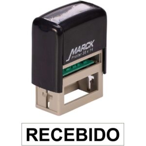 Carimbo Autoentintado Recebido Autom. 38X14MM Pt - Imagem 1