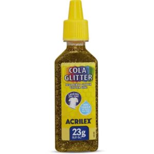 Cola com Glitter Tubo 23G. Ouro - Imagem 1