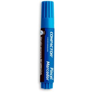 Pincel Marcador Permanente Recarregavel 4 e 8MM Azul - Imagem 1