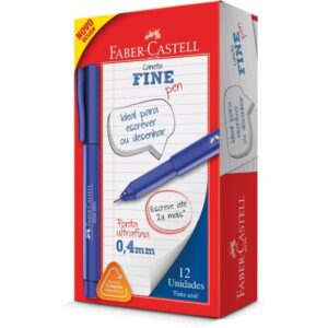Caneta com Ponta Porosa Fine Pen 0,4MM Ultra Fina Azul - Imagem 1