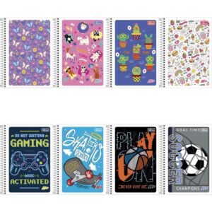 Caderno Espiral 1/4 Flexivel D+ 96FLS. Masc/Fem. - Imagem 1