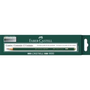 Lapis Preto Tecnico 9000 6B Preto Esc/Extra Macio - Imagem 1