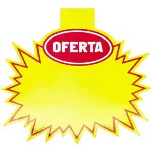 Cartaz para Marcacao Splash Oferta Amarelo 23X27CM - Imagem 1