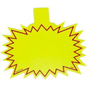Cartaz para Marcacao Splash Liso C/Aba 12X15CM - Imagem 1