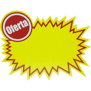 Cartaz para Marcacao Splash Oferta S/Aba 12X19CM - Imagem 1