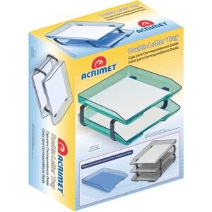 Caixa Correspondencia Tripla Acrilica Classic Cristal - Imagem 2