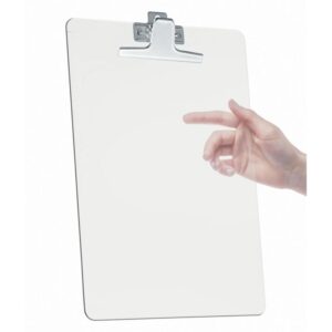 Prancheta Plastica Oficio Cristal - Imagem 1