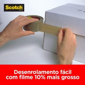 Fita para Empacotamento Scotch 5802 Transp. 45MMX45M. - Imagem 3
