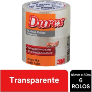 Fita Adesiva Durex Transparente 18MMX50M. - Imagem 5