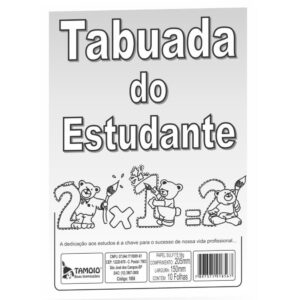 Caderno de Tabuada Tabuada do Estudante 10FLS. - Imagem 2