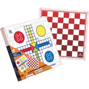 Jogo de Tabuleiro Dama e Ludo - Imagem 1
