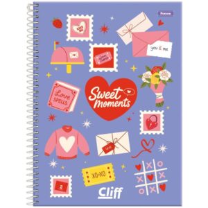 Caderno Espiral 1/4 Capa Dura Cliff Feminino 80FLS. - Imagem 2