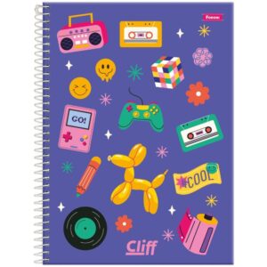 Caderno Espiral 1/4 Capa Dura Cliff Feminino 80FLS. - Imagem 5