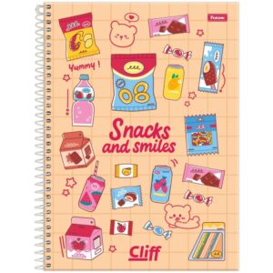 Caderno Espiral 1/4 Capa Dura Cliff Feminino 80FLS. - Imagem 8
