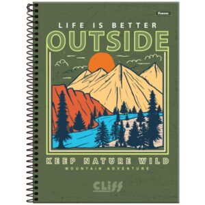 Caderno 12X1 Capa Dura Cliff Masculino 192FLS. - Imagem 2