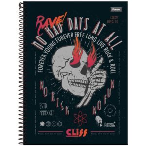 Caderno 12X1 Capa Dura Cliff Masculino 192FLS. - Imagem 4