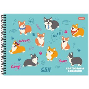 Caderno Desenho Univ Capa Dura Cliff Masc/Fem 80FLS. - Imagem 2