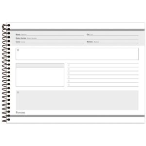Caderno Desenho Univ Capa Dura Cliff Masc/Fem 80FLS. - Imagem 5