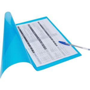 Pasta Grampo Trilho Plastica Oficio Azul Soft - Imagem 1