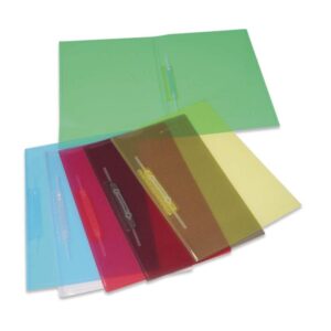 Pasta Grampo Trilho Plastica Oficio Fume Soft - Imagem 1