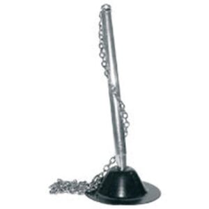 Caneta para Balcao Chapeu Polida C/Suporte Preto - Imagem 1