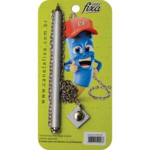 Caneta para Balcao Chapeu Polida C/Suporte Branco - Imagem 2