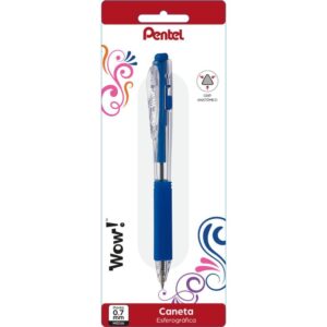 Caneta Esferografica Retratil Wow 0,7MM Azul - Imagem 5