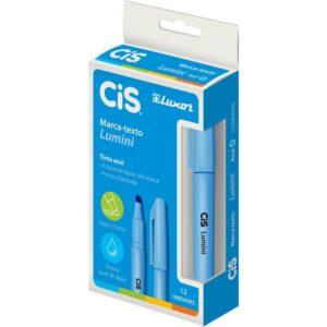 Caneta Marca Texto Cis Lumini Azul - Imagem 1