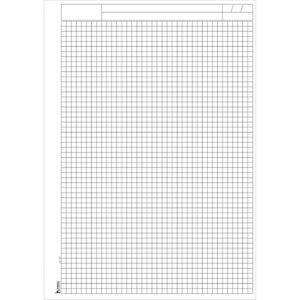Bloco para Fichario Universit. Quadriculado Branco 5X5MM 50F. - Imagem 3