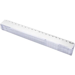 Regua Plastica Cristal 20CM. - Imagem 2