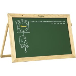 Lousa Infantil Quadro C/Alfab./Relogio 60X40 - Imagem 1