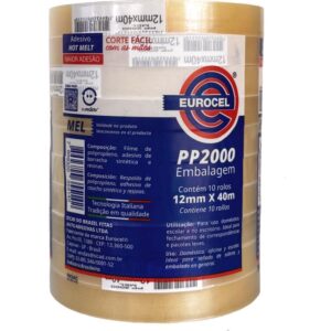 Fita Adesiva PP 2000 12MMX40M Transparente - Imagem 3