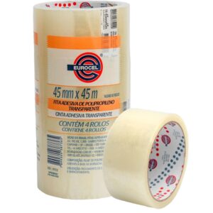 Fita para Empacotamento PP 33 45MMX45M Transparente - Imagem 1
