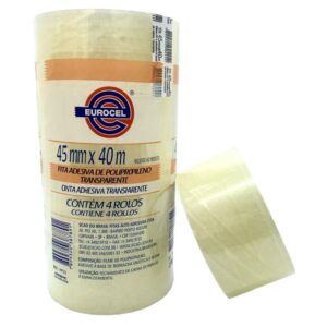 Fita para Empacotamento PP 33 45MMX40M Transparente - Imagem 1