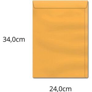 Envelope Saco Ouro 240X340 80GRS. Ko 34 - Imagem 1