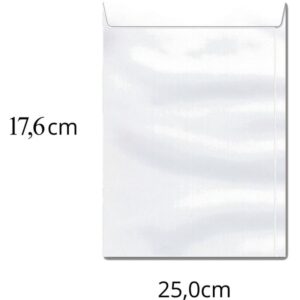 Envelope Saco Branco 176X250 90GRS. Of 25 - Imagem 1