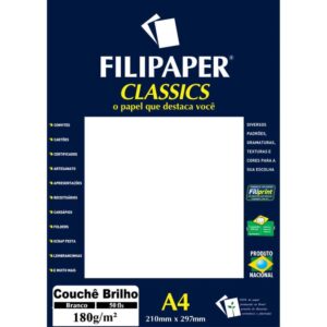 Papel A4 Couche Branco 180G. - Imagem 1