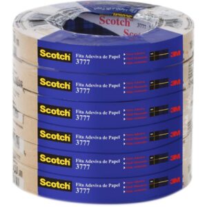 Fita para Empacotamento Papel Liso 3777 38MMX10M Marr. - Imagem 1