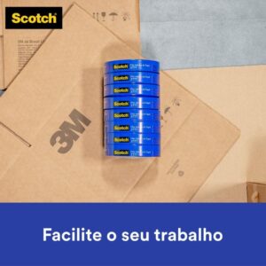 Fita para Empacotamento Papel Liso 3777 38MMX10M Marr. - Imagem 2