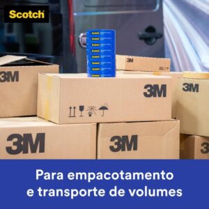 Fita para Empacotamento Papel Liso 3777 38MMX10M Marr. - Imagem 3