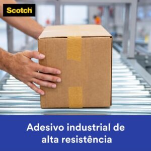 Fita para Empacotamento Papel Liso 3777 38MMX10M Marr. - Imagem 5