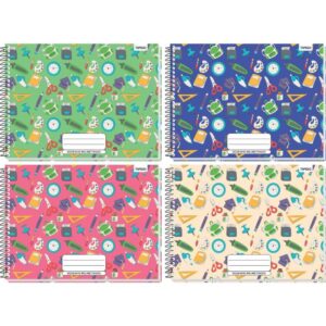 Caderno Desenho Milimetrado Decorado 48FLS.UNIV Espiral Cd - Imagem 1