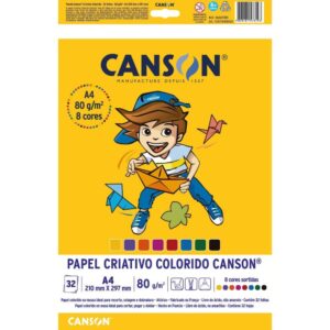 Bloco para Educacao Artistica 8 Cores A4 80G.32FLS - Imagem 1