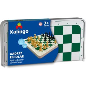 Jogo de Xadrez Escolar (Plastico) - Imagem 1