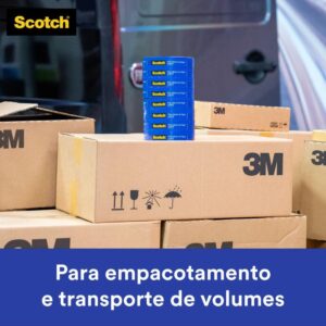Fita para Empacotamento Papel Liso 3777 24MMX50M Marr. - Imagem 3