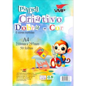 Bloco para Educacao Artistica Dobra Cor Esp A4 5COR. 50F 60G - Imagem 1