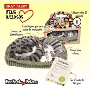 Perfect Petzzz Filhote Gato Gray Tabby - Imagem 2