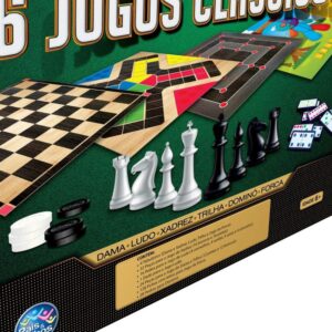 Jogo de Tabuleiro 6 Jogos Classicos - Imagem 7