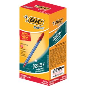 Caneta Esferografica Cristal Soft Vermelha - Imagem 2